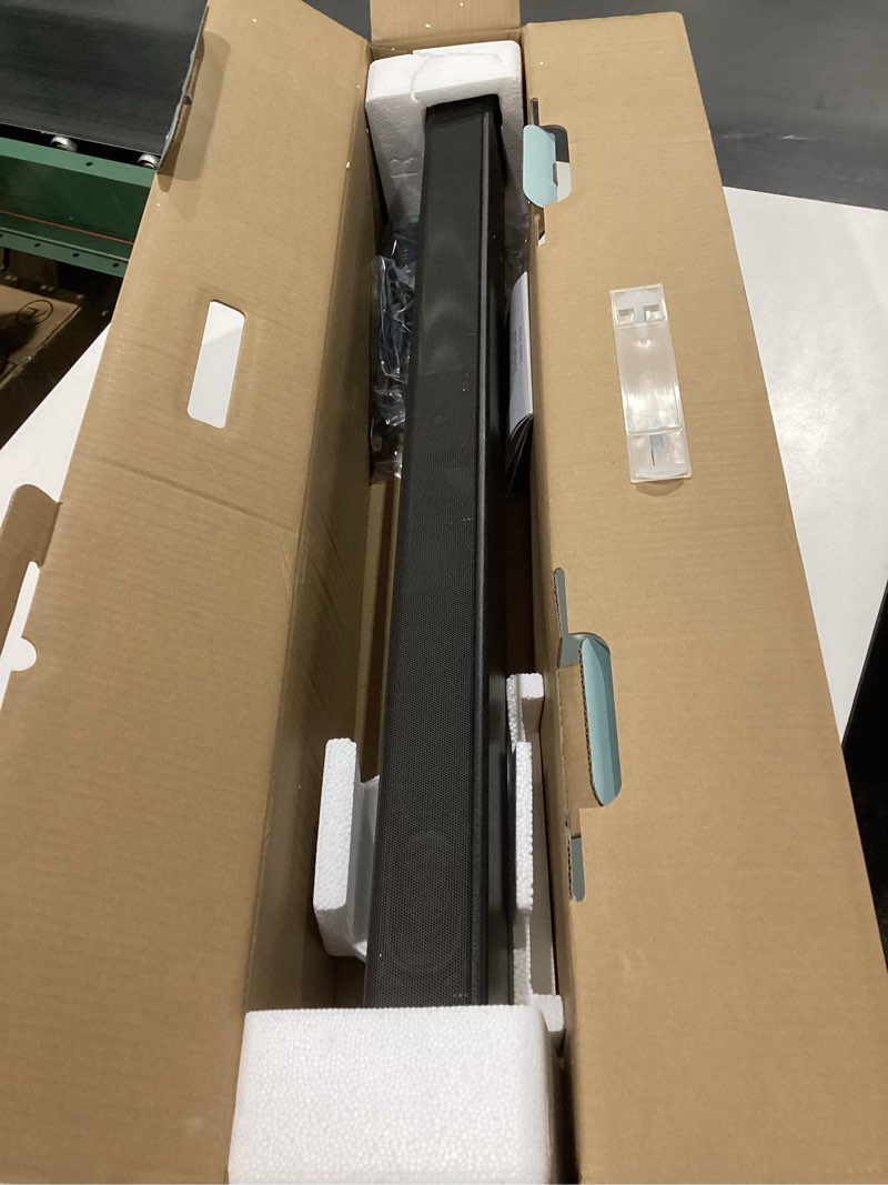 Condition photo showing New/Like New for Sony S100F 2.0ch Soundbar with Bass Reflex Speaker, Integrated Tweeter and Bluetooth, (HTS100F), easy setup, compact, home office use with clear sound black, NOT TESTED