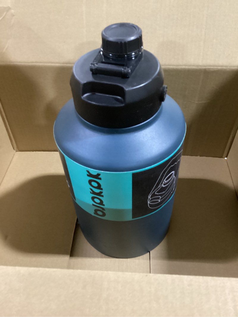 Condition photo showing As Is for (Broke handle) BJPKPK One Gallon(128 oz) Insulated Water Bottle, Dishwasher Safe Stainless Steel Jug, BPA Free Jug with Ergonomic Handle & Anti-slip Bottom, Large Water Bottle, Navy Blue 128oz Navy Blue