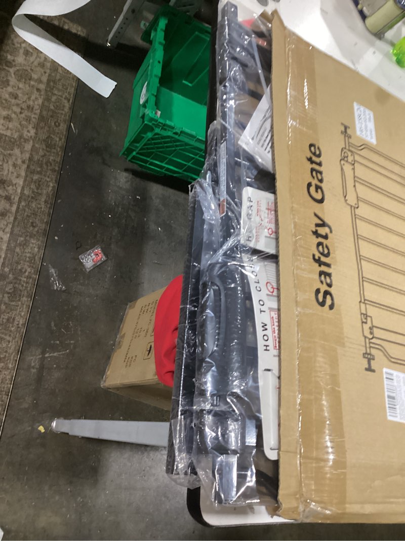 Condition photo showing Good Condition for WAOWAO Clear Acrylic Baby Gate for Stairs Modern Design Acrylic Auto Close Pet Gate, 57.87-66.14" Wide Safety Baby Gate for Doorways,White Clear Dog Gates Indoor, Hallways,Kitchen White 57.87-66.14"