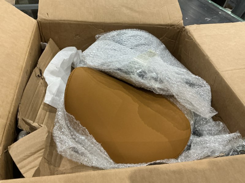 Condition photo showing Good Condition for adjustable saddle stool chairs with back support ergonomic for medical clinic studio salon office and home (camel)