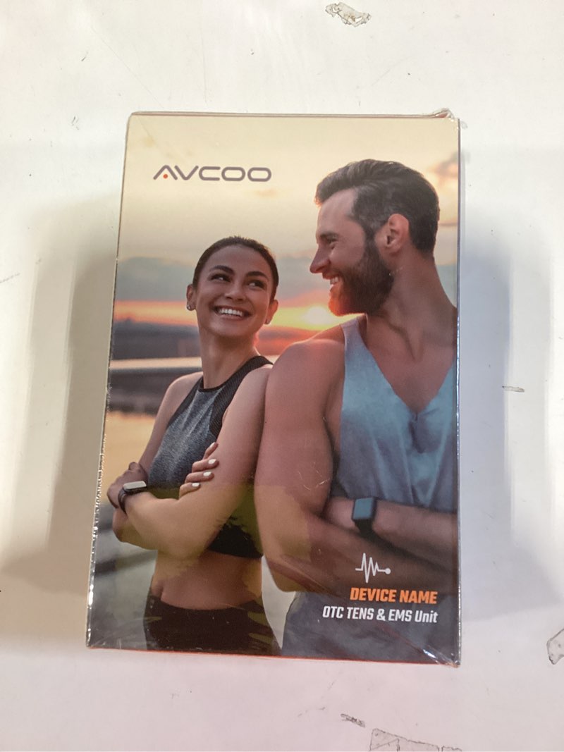Condition photo showing New/Like New for avcoo dual channel tens unit muscle stimulator, 3-in-1 ems tens machine with 24 modes & 40 levels, rechargeable ems massager for neck, shoulder, sciatica & back pain relief with 12 pads, eva case