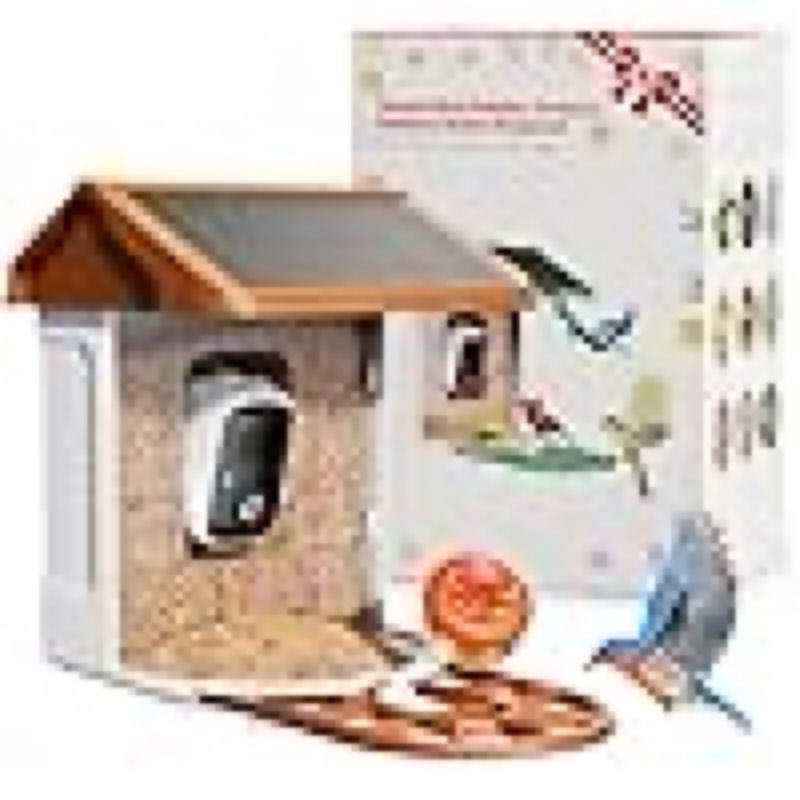 Smart AI Bird Feeder with Camera: Solar-Powered, 2K Live Video, Bird‘s Species Identification, Arrival Alerts, and Motion Capture –Wireless Bird Camera for Watching Birds 