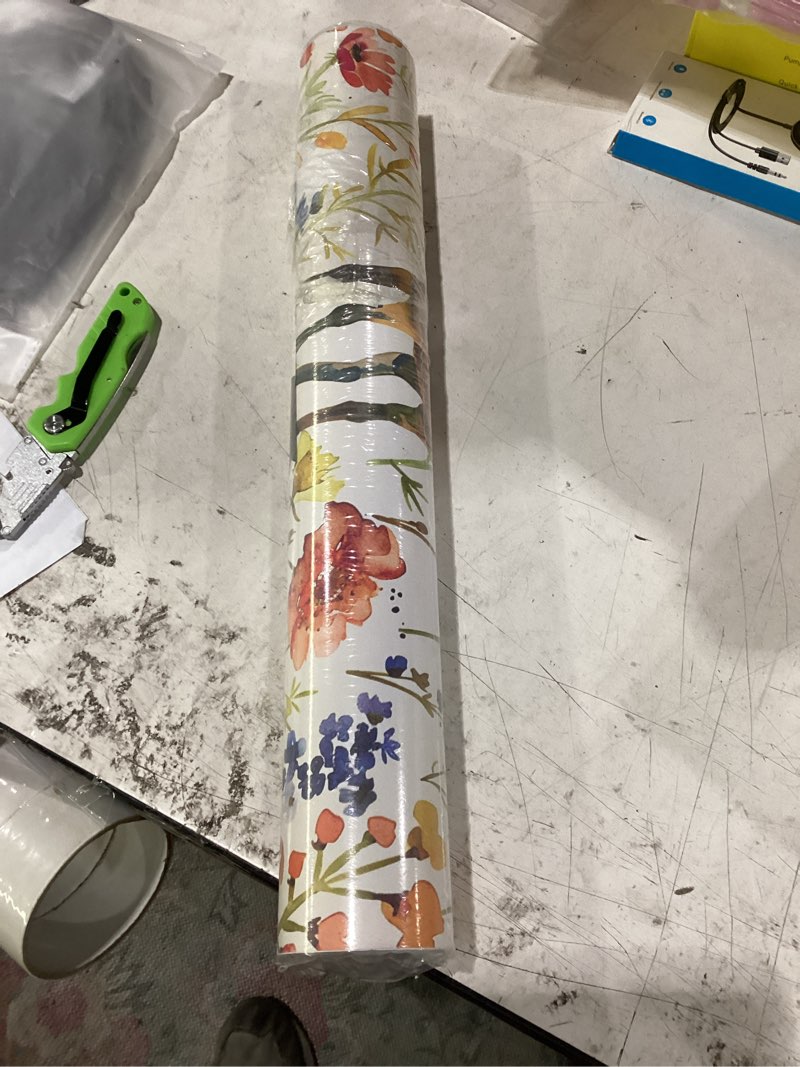 Condition photo showing New/Like New for livelynine horse wallpaper 17.5x276 western horse and flower wall paper peel and stick boho chic hippie floral wallpaper self adhesive contact paper decorative renter friendly cowboy girls bedroom 17.5x276 inch vintage horse