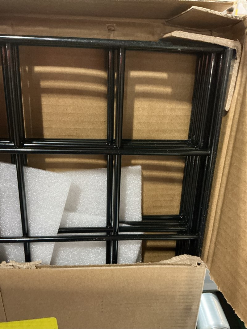 Condition photo showing Good Condition for grid wall commercial grade grid panel heavy duty for retail display, 2' w x 4' h, black (pack of 4) black 2'x4'(4 pack)
