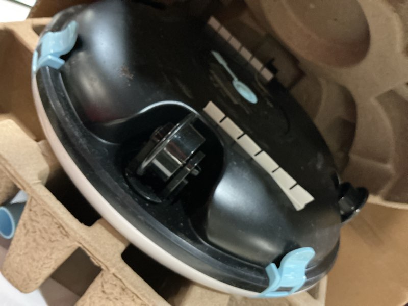 Condition photo showing As Is for cordless robotic pool cleaner, ideal for flat swimming pools,