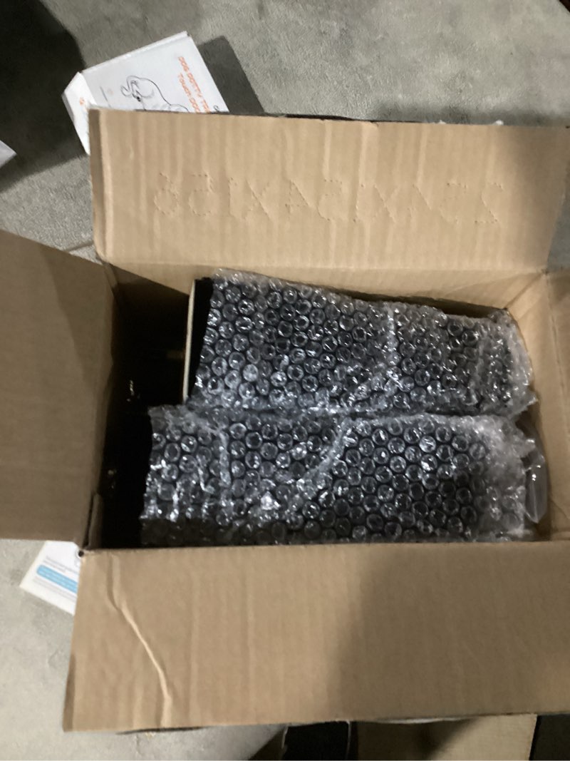 Condition photo showing Good Condition for La Vane 8 inch Solid Wood Furniture Legs Set of 4 – Square Pyramid Black Replacement Feet for Couch, Sofa, DIY Repair & Restoration with Pre-Drilled 5/16'' Bolt & Hardware, Mid-Century Modern Style 8" / 20cm Black