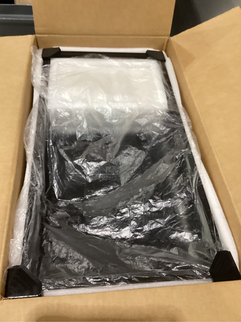 Condition photo showing Good Condition for WICHEMI Stainless Steel Shower Niche 24" X 12", No Tile Needed Wall Niche with LED Light, Recessed Shower Shelf for Bathroom Storage Over Mount Installation, Matte Black Warm White 24" X 12"