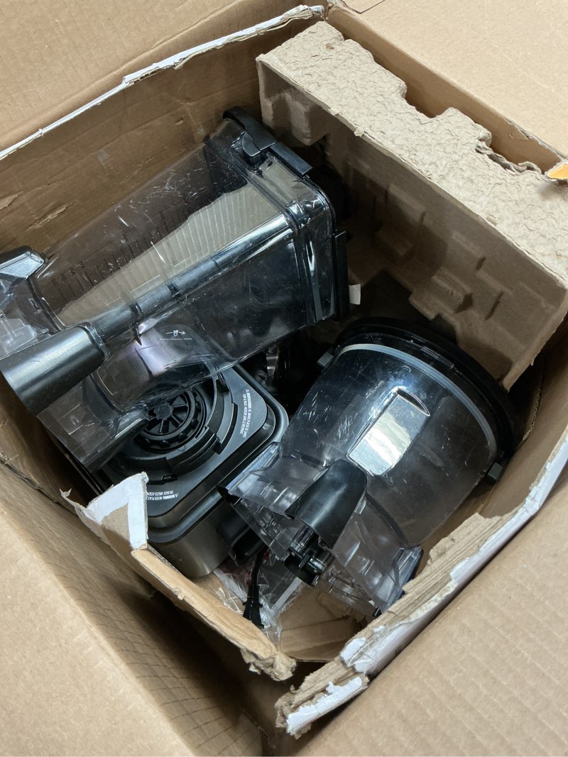 Condition photo showing As Is for Ninja BN801 Professional Plus Kitchen System, 1400 WP, 5 Functions for Smoothies, Chopping, Dough & More with Auto IQ, 72-oz.* Blender Pitcher, 64-oz. Processor Bowl, (2) 24-oz. To-Go Cups, Grey 64 oz. Blender + Kitchen System