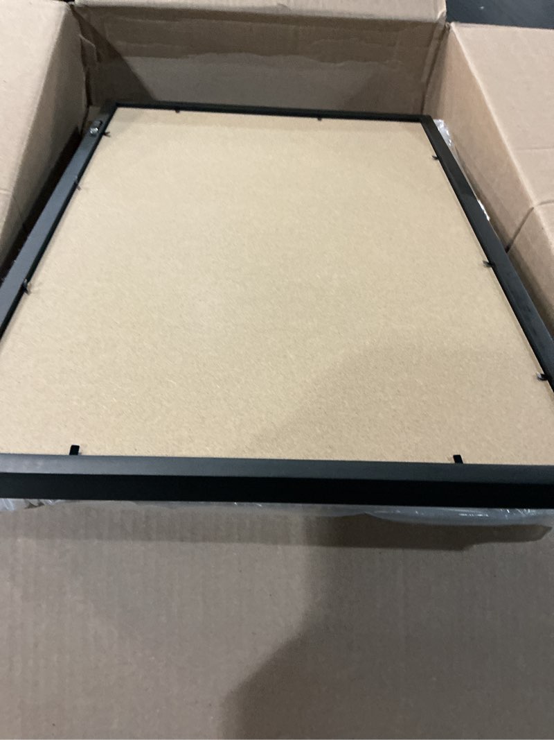 Condition photo showing Good Condition for marsui 2 pieces golf flag display frames for 12'' x 18'' golf flag compact black photo frame, flags not included, frame size 13.7 x 19.7 inch