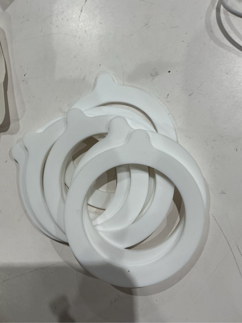 Condition photo showing Good Condition for outus 8 pieces 3.75 inches silicone jar gaskets replacement silicone seals airtight gasket sealing rings for regular mouth canning jar(white)