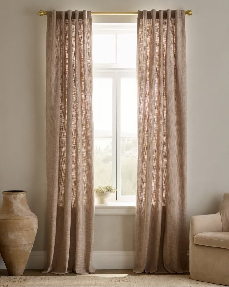 Textured Cotton Curtain (48x84in)