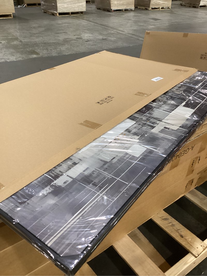 Solid wood frame abstract Wall Art Black and white abstract Framed Ready to Hang Wall Art Modern art