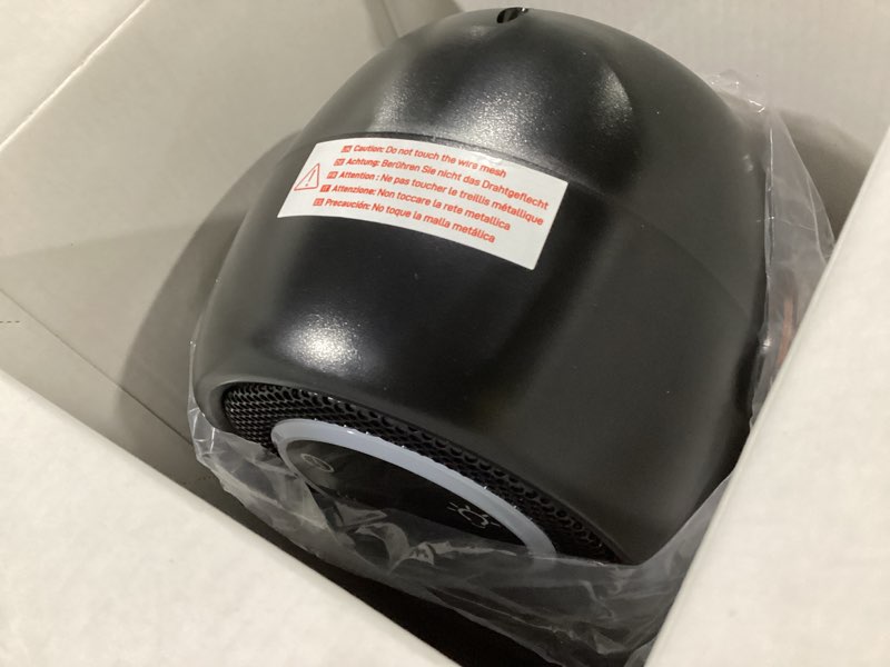 Condition photo showing New/Like New for Space Heaters for Indoor Use, 16 Inch Portable Electric Heater for Office, 1500W Fast Heating Space Heater with Thermostat, 90°Oscillation, 12H Timer, Remote, Safe, Ultra-quiet Room Heater for Bedroom Display Screen Black
