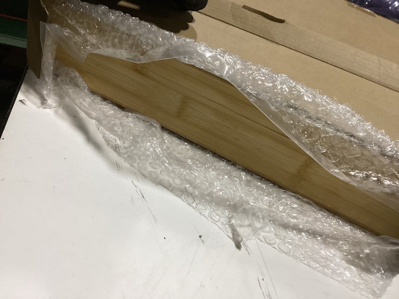 Condition photo showing Good Condition for Maxdot Bamboo Roti Box with Lid and Roller for Rolling Roti 19.7 x 15.8 x 3 Inches Non Slip Kneading Board for Kitchen