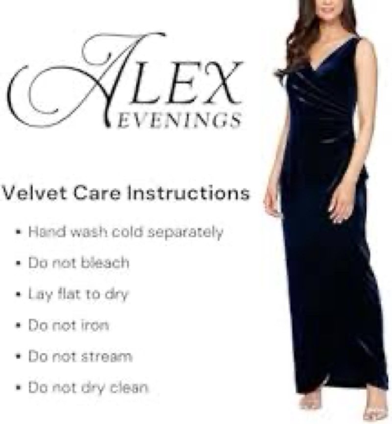 alex evenings women's long velvet halter neck mother of the bride gown with beaded hip and front sli