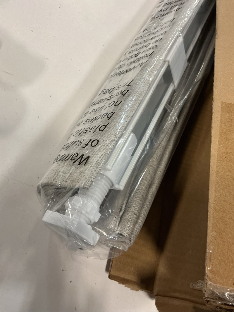 Condition photo showing Good Condition for lazblinds no drill roman shades for windows, cordless blackout window shades with uv protection, polyester fabric for bedroom & living room, 29" w x 64" h, beige blackout - faux linen - beige 29"w x 64"h