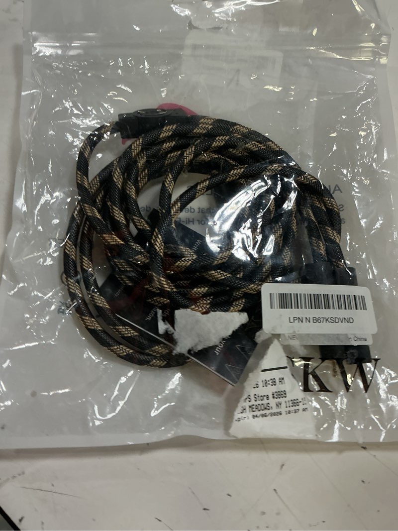 Condition photo showing Good Condition for skw audiophile ultra-high purity copper audio cable 3.5mm male to 2 rca male audio auxiliary stereo y splitter adapter cable 9.8ft/3m