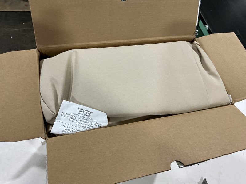 Condition photo showing Good Condition for favoyard outdoor seat cushion set 24 x 24 inch water-resistant & fade-resistant patio furniture cushions with removable cover deep seat & back cushion with tie straps for chair sofa beige 24 x 24 inch