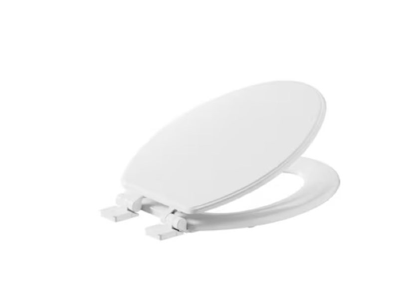 American Standard Moments Wood White Elongated Soft Close Toilet Seat