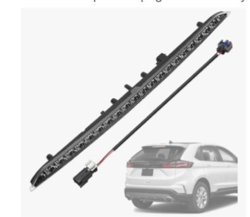 923-133 3rd Brake Light High Mount Stop Light, Compatibility With Ford Edge 2015-2024, Replace FT4Z1