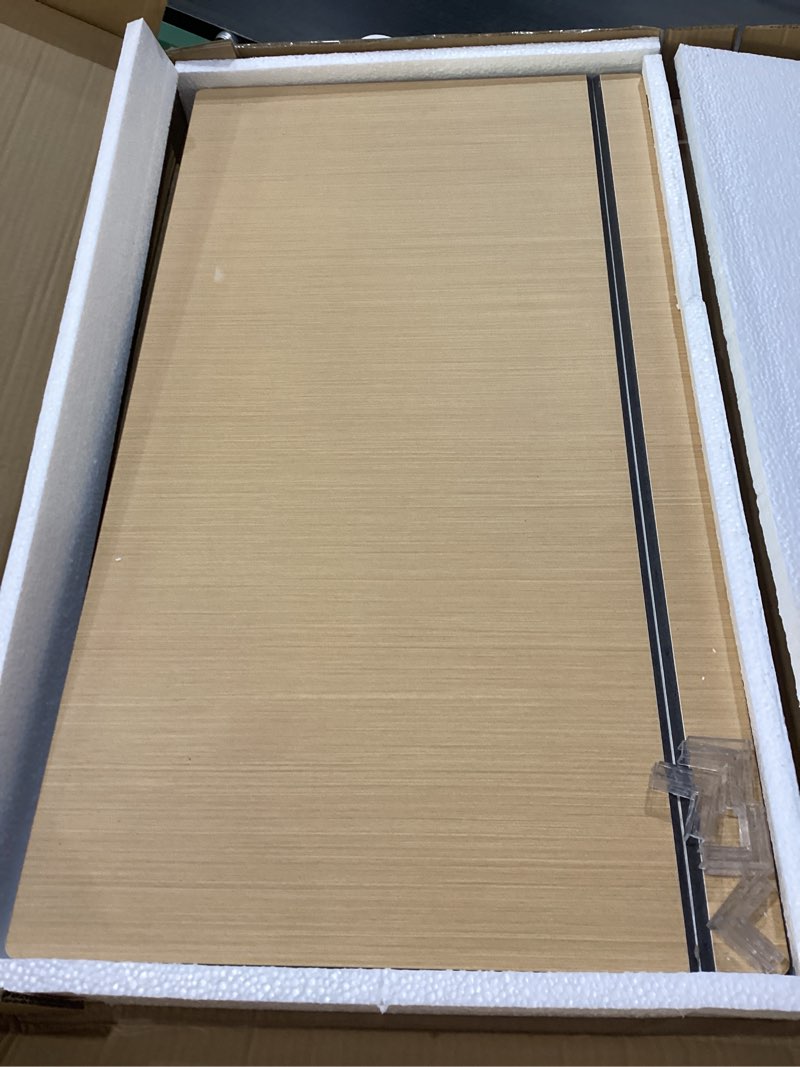 Condition photo showing New/Like New for 4 Pcs Wire Shelf Liner Cover, Protect Food & Stop Small Items Falling, 24x12 Inch Wood Grain PVC Rack Covers for Closet, Pantry & Kitchen Organization Natural Wood Color 24x12x2"
