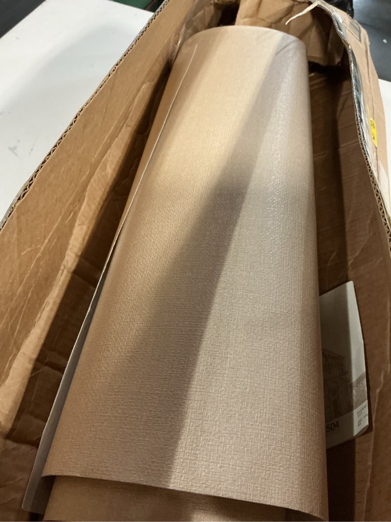 Condition photo showing Good Condition for grasscloth peel and stick wallpaper beige faux linen wallpaper 15.7inch x 118.1inch vintage grasscloth contact paper textured wall paper self adhesive cream beige removable vinyl 15.7" x 118.1" cream