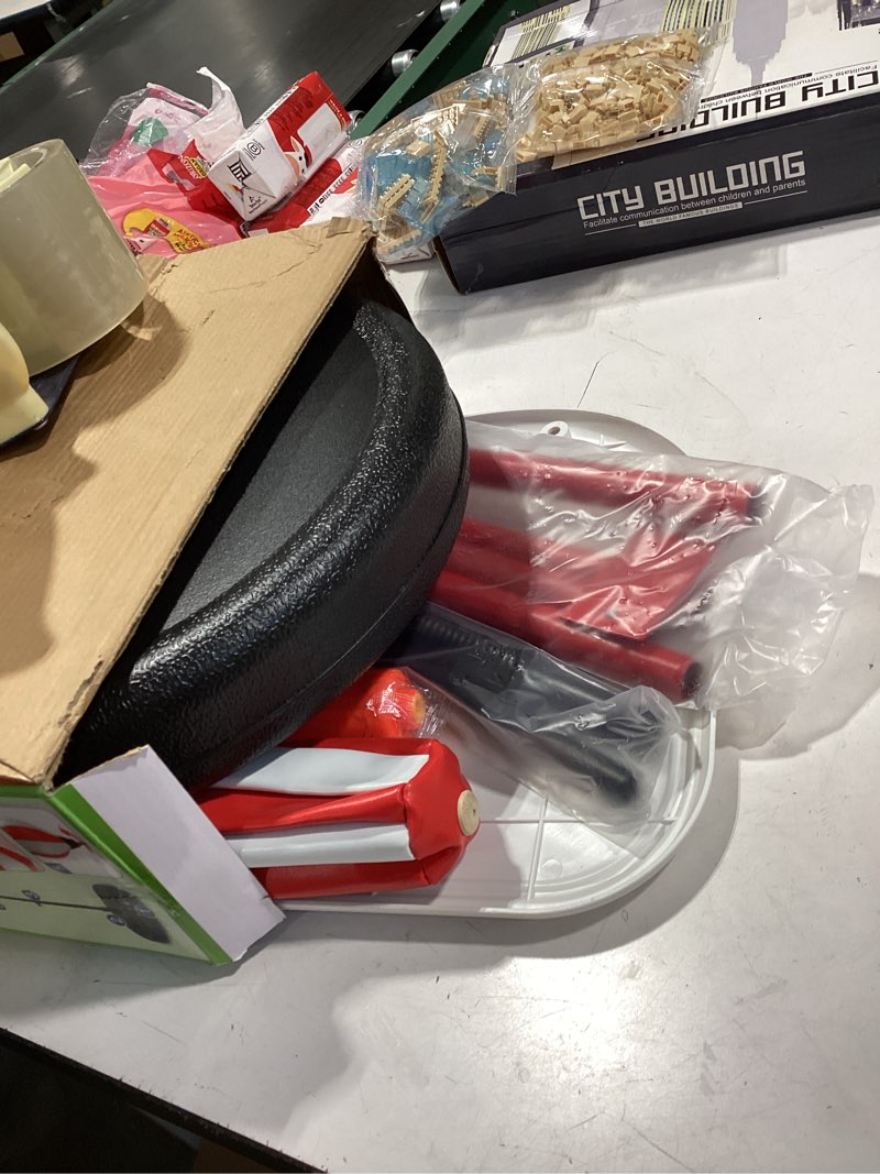 Condition photo showing New/Like New for 2 in 1 Adjustable Kids Basketball Hoop and Punching Bag with Stand for Kids, Toys Gifts for Boys Age 3 4 5 6 7 8 9 10+, Toddler Basketball Hoop and Boxing Bag Set Toy for Outdoor Indoor Sports Games