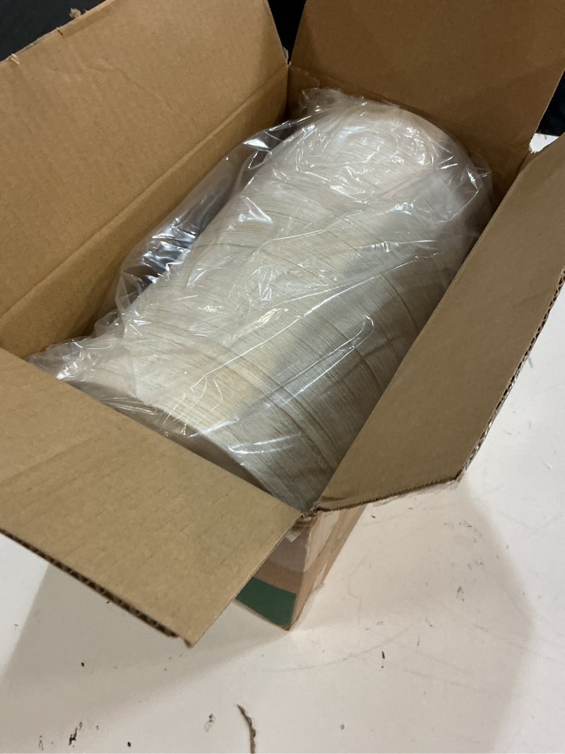 Condition photo showing New/Like New for vplus 350 pack paper plates 7 inch 100% compostable, heavy-duty disposable paper plates bagasse natural biodegradable eco-friendly sugarcane(white) white 7 in round plates