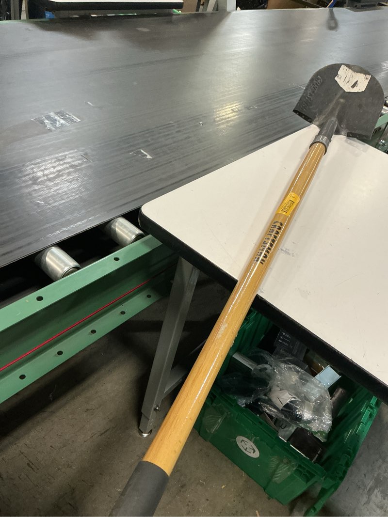 Condition photo showing As Is for craftsman 45-in wood handle digging shovel
