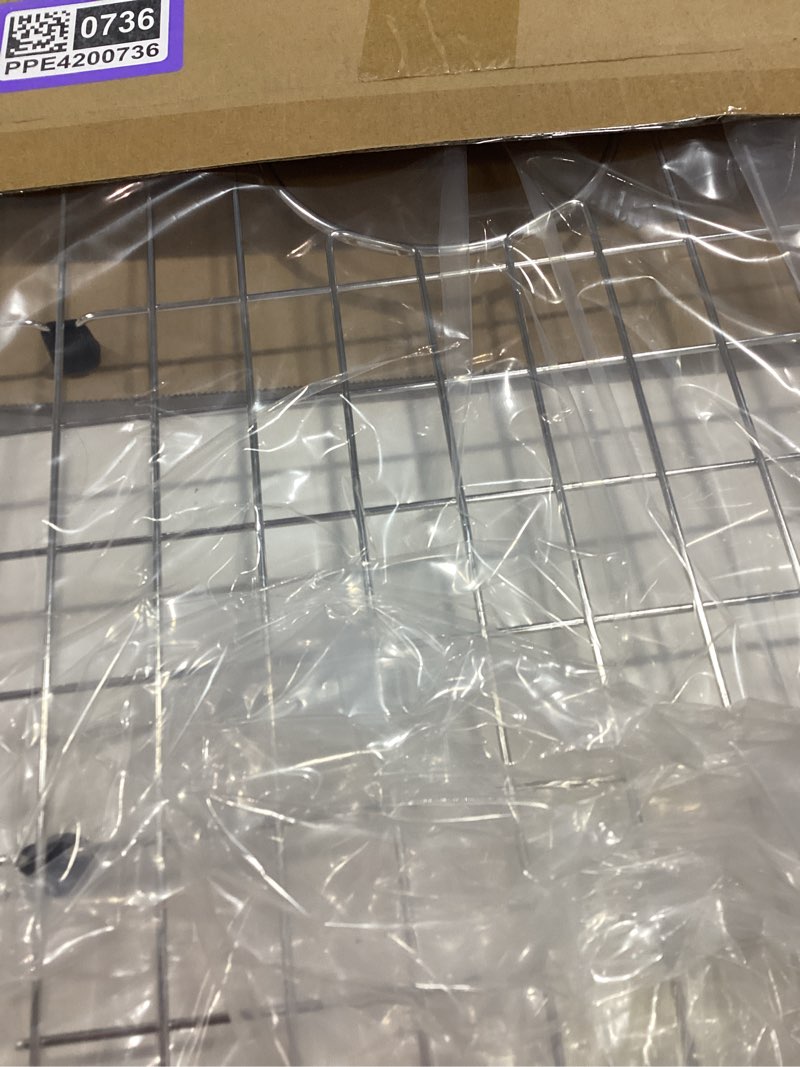Condition photo showing Good Condition for serene valley sink protector grid 26-1/16" x 14-1/16", centered drain with corner radius 3-1/2", 304 stainless steel material nlw2614c