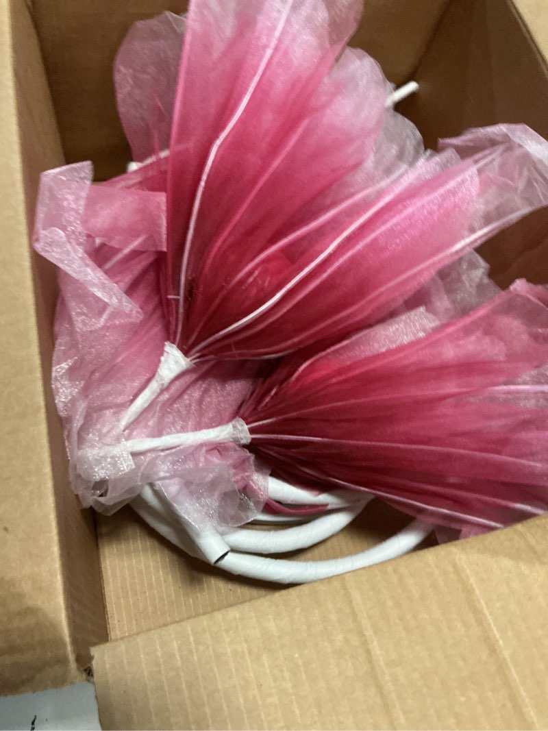 Condition photo showing New/Like New for giant flowers for decoration with stand,floor standing oversized large organza flowers decor,giant artificial flowers for wedding decorations,shop window display,banquet,garden party(red)