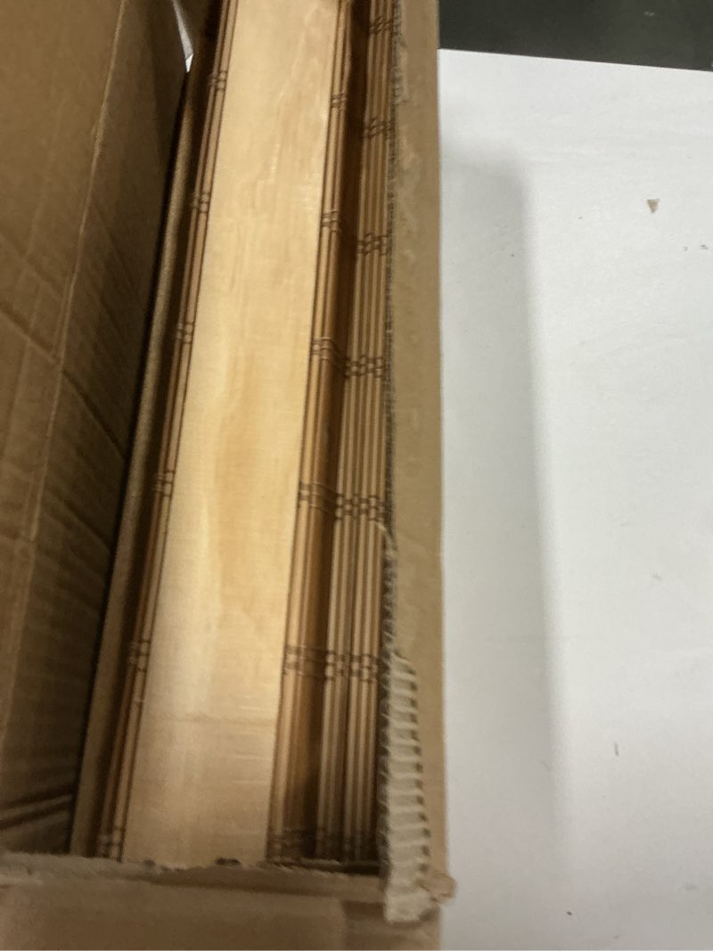 Condition photo showing Good Condition for LazBlinds No Tools No Drill Cordless Bamboo Roman Shades, Light Filtering Window Treatment, Roll Up Bamboo Blinds for Windows 45'' W x 64'' H, Dali Native Light Filtering-dali Native 45" W x 64" H