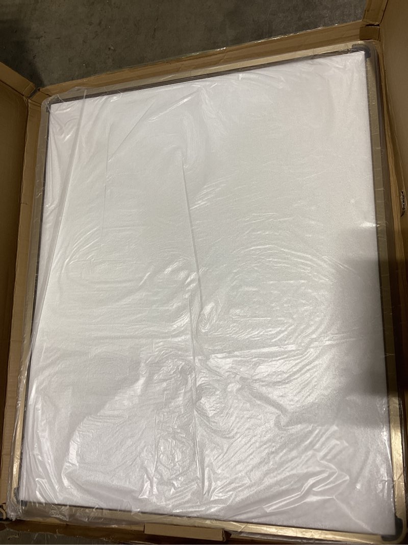 Condition photo showing Good Condition for 44x36 gold framed mirror for bathroom, brushed gold brass bathroom mirror, rectangle gold bathroom vanity mirror for wall, shatterproof, anti-rust, hangs horizontally or vertically 44"l x 36"w gold