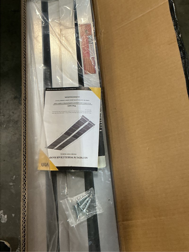 Condition photo showing New/Like New for vnn portable wheelchair ramp 6ft, seamless non-slip aluminum ramps for wheelchairs for home, handicap wheelchair ramps for home steps, aluminum loading dock plates, doorways aluminum 6ft (usable height 6-18 inch)
