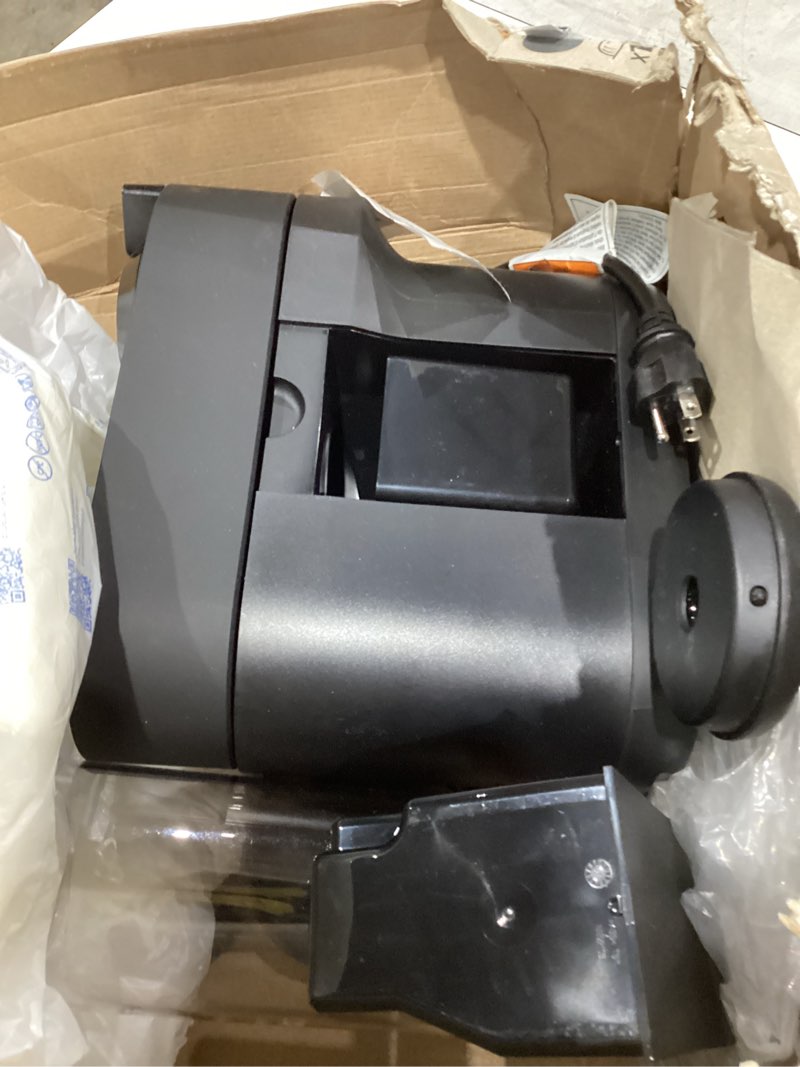 Condition photo showing Good Condition for nespresso vertuo pop+ coffee and espresso maker by de'longhi, black matte with dark chrome machine only black matte chrome