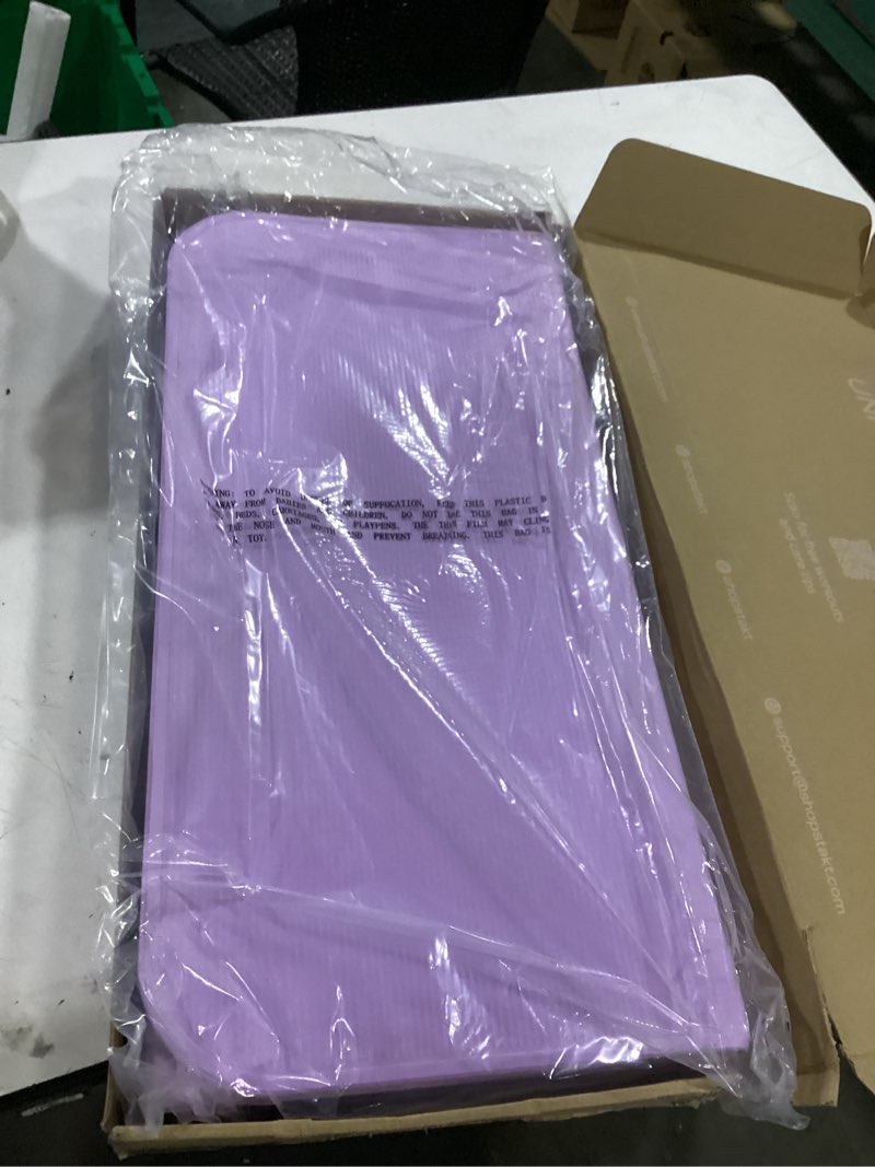 Condition photo showing Good Condition for purple stakt foldable yoga mat pro, 2 in 1 with premium textured grip, non slip, folding exercise and fitness mat for pilates, strength training, and high impact workouts