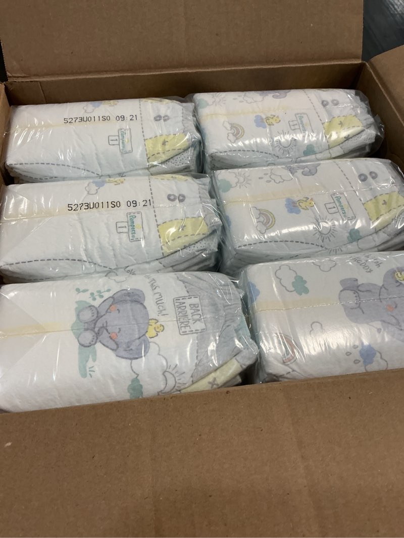 Condition photo showing New/Like New for Pampers Swaddlers Diapers, Size 1 (8-14 lbs), 198 Count, Absorbent, Keeps Baby Dry and Comfortable, Skin Safe Disposable Baby Diaper (Packaging May Vary) Size 1 198