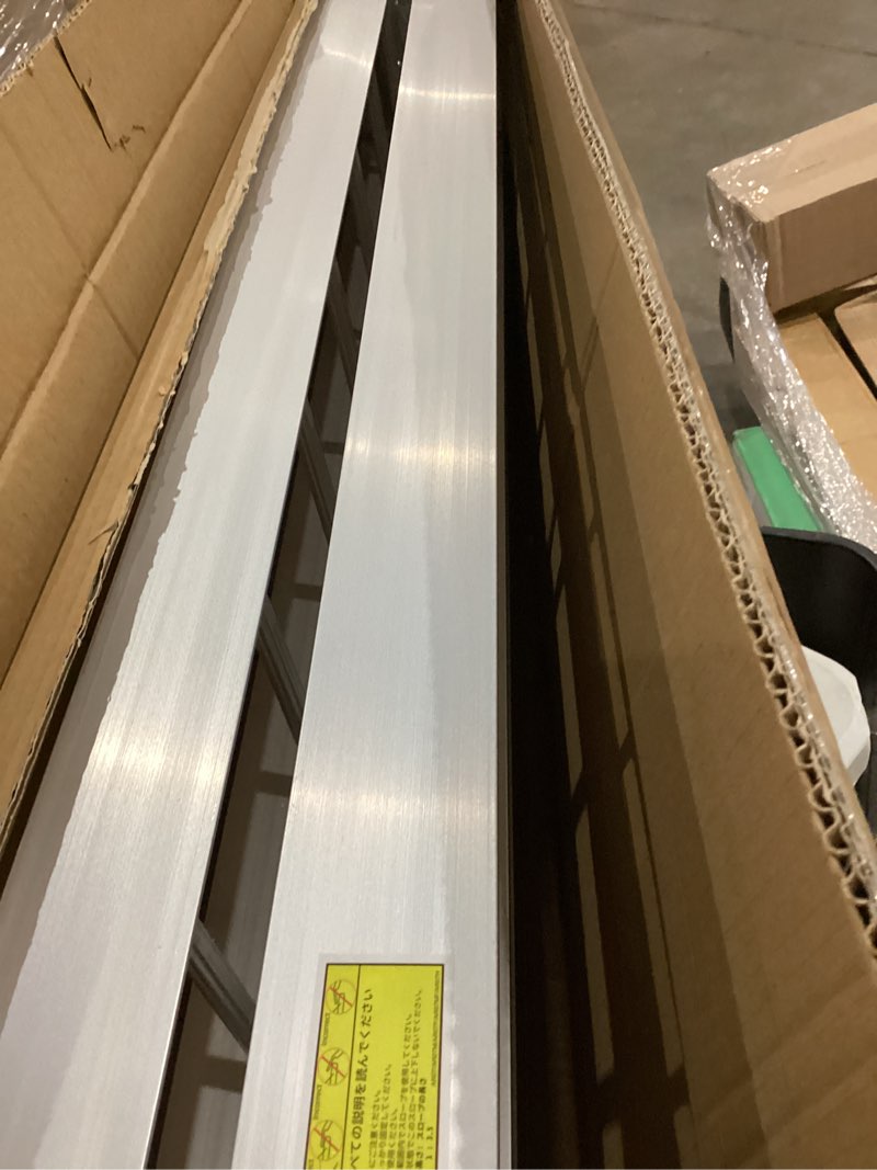 Condition photo showing Good Condition for bejoni 43'' aluminum loading ramp, 1500 lbs capacity loading ramps for riding mower, portable anti-slip shed ramps for lawn mower, dirt bike, atv, motorcycle, trailer, lightweight, 2pcs 43'' l - 1500lbs load capacity
