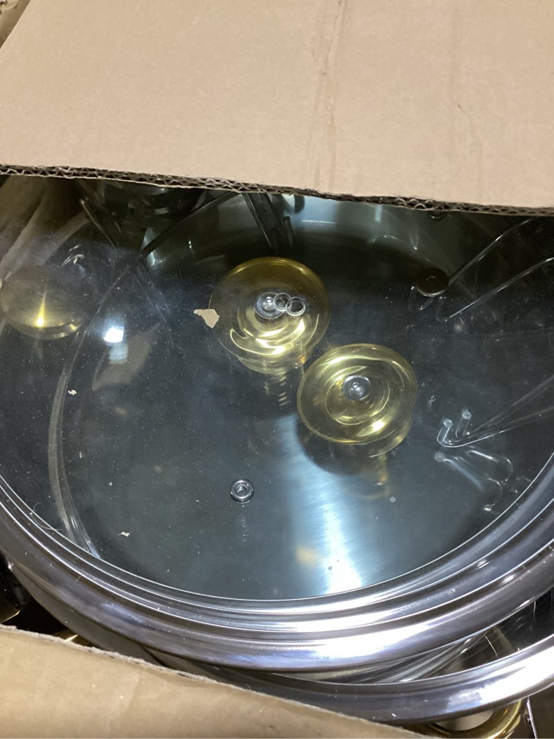 Condition photo showing Good Condition for Chafing Dishes for Buffet Set: 100% Pre-Installed Chafers for Catering - Round Chafing Dish Buffet Set with Lids | Chafers and Buffet Warmers Sets | Serving Food Warmer | Chafers Servers Sets