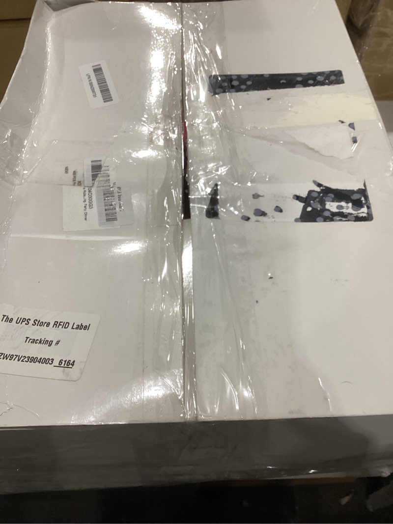 Condition photo showing As Is for Pre Rolled Cutlery Sets, Premium Gold Plastic Flatware Set Wrapped in Red Napkin, Disposable unknown amount