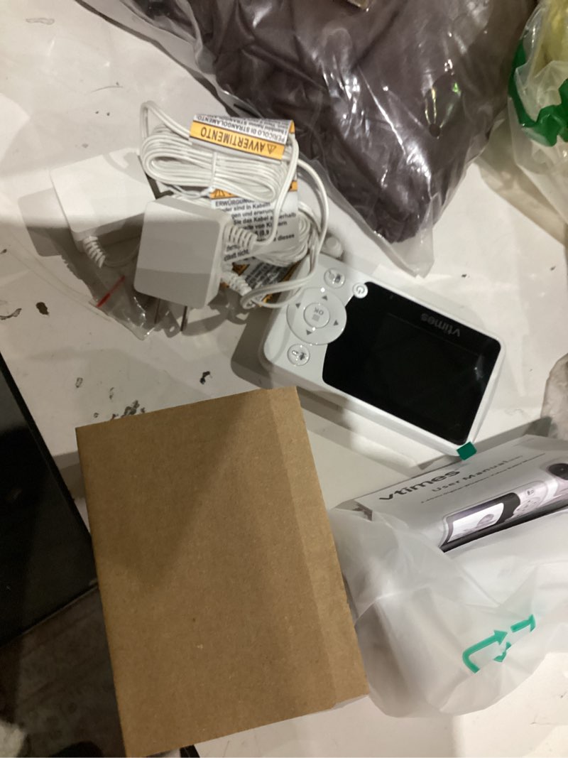 Condition photo showing Good Condition for baby monitor with camera and audio, video baby monitor no wifi night vision 2.4" lcd screen portable baby camera monitor alarm lullaby temperature sensor and 1000ft, ideal for baby/elderly/pet 2.4 inches