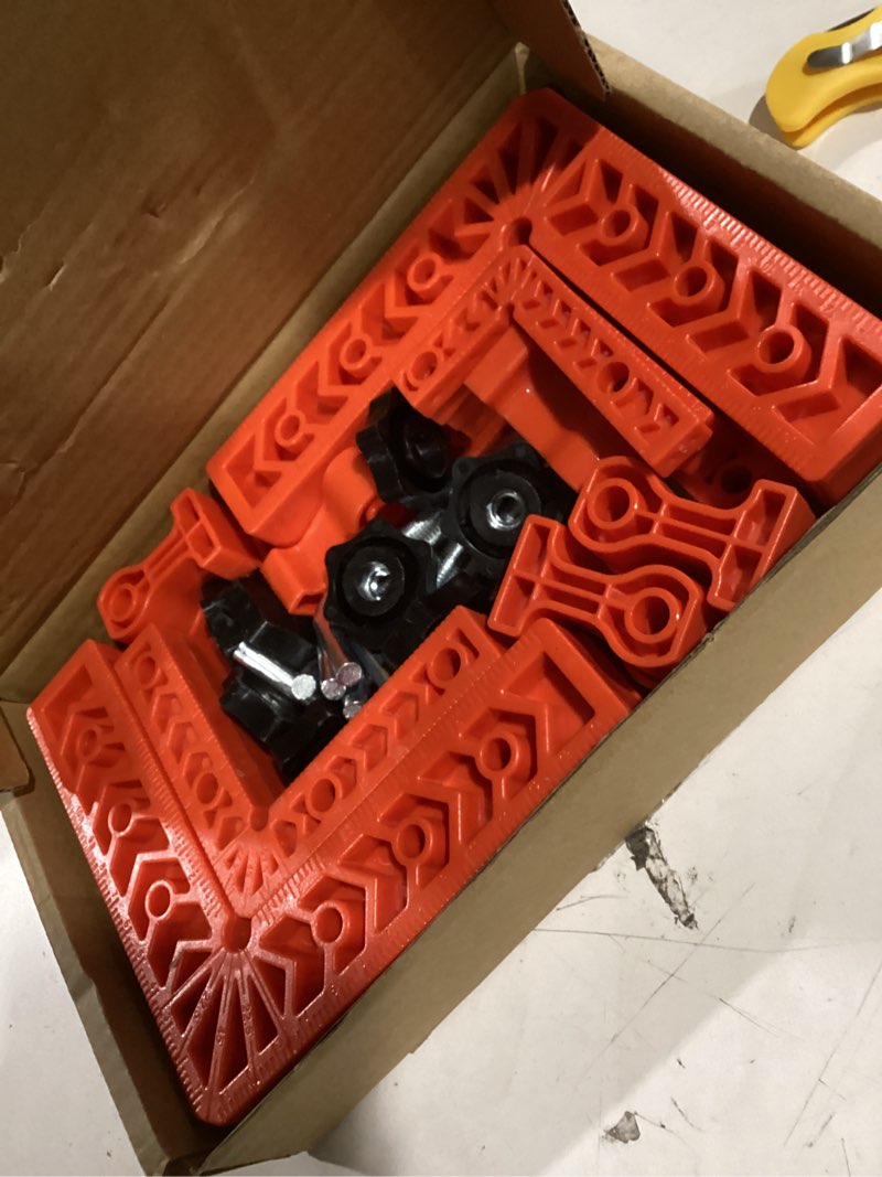 Condition photo showing Good Condition for versatile 90 degree clamp set – essential woodworking tools for pictures frames, cabinets, and boxes (3" 4" 6") with clamps for woodworking