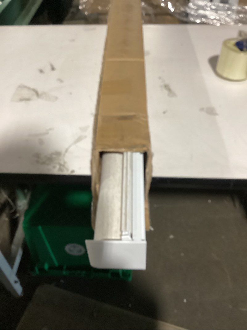 Condition photo showing Good Condition for persilux light filtering roller shades for window blinds,cordless,linen fabric,thermal insulated fabric uv protection shades for home,office,bedroom,door,light filtering-cream,46" w x 72" h