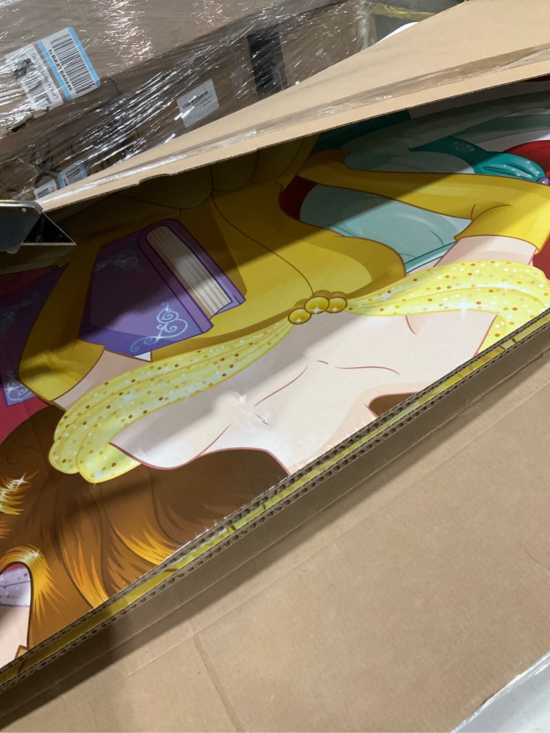 Condition photo showing Good Condition for cardboard people ariel, belle & aurora life size cardboard cutout standup - disney princess friendship adventures