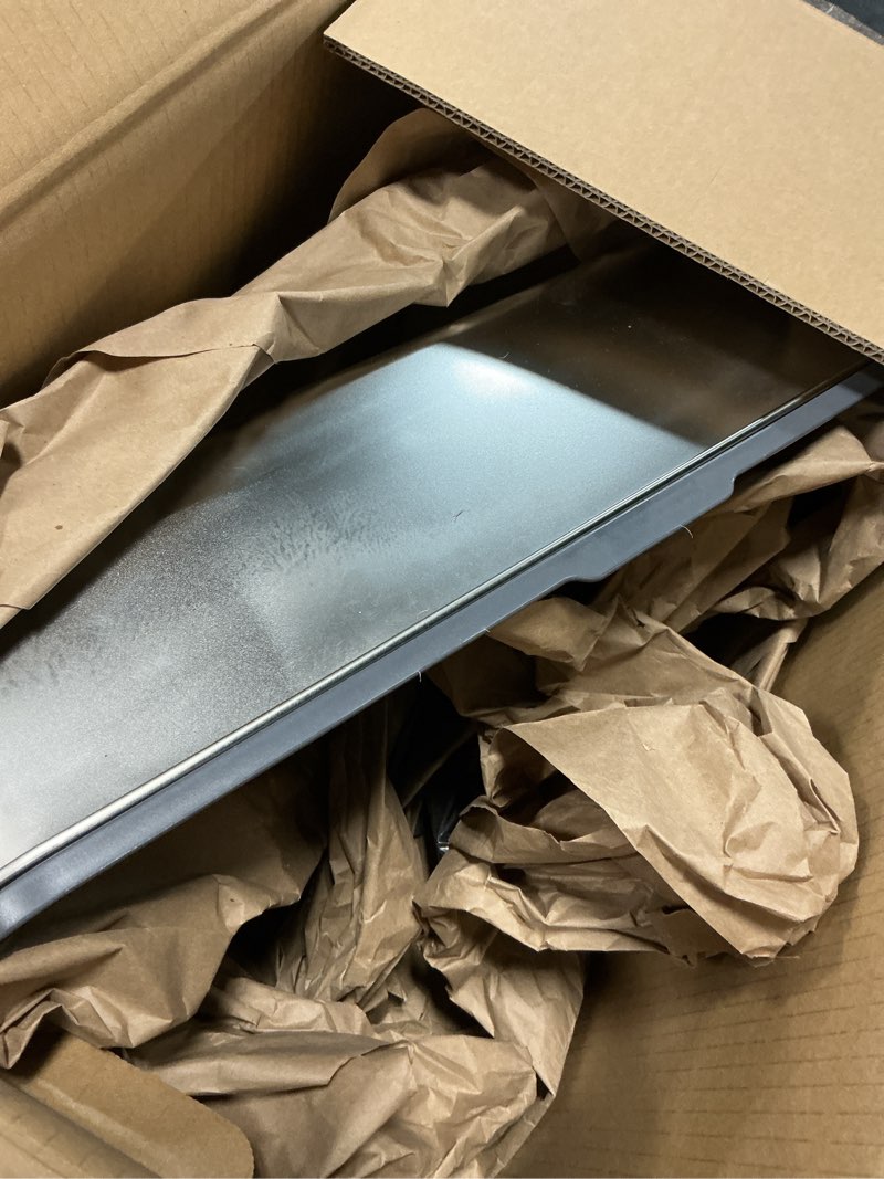 Condition photo showing As Is for Stainless Steel Litter Box, Extra Large Litter Boxes for Big Cats, XLarge Metal Cat Litter Box with Lid, Anti-Urine Leakage XL Box with High Sides, Easy Clean, Non-Sticky, Scoop Included Dark Grey XL