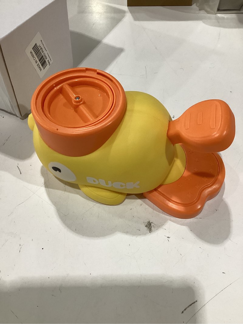 Condition photo showing As Is for dog interactive treat dispenser toy, interactive dog toys food puzzle slow feeder, duck-shaped cat treat dispenser for training small cats,dogs