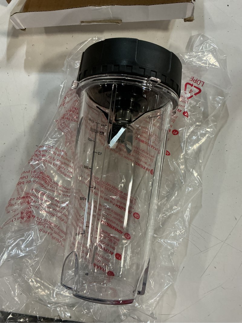 Condition photo showing New/Like New for ninja blender replacement parts compatible with bl770 bl660 bl663 bl663co bl665q bl740, 2 pack single serve ninja blender 16oz cups with sip & seal lids &6 fins ninja blender blade assembly