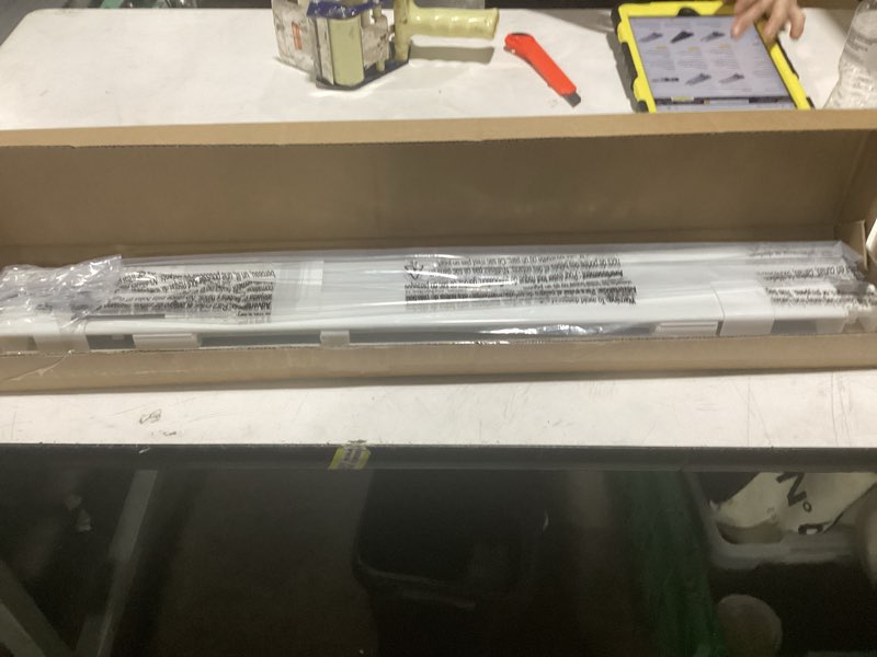 Condition photo showing Good Condition for LazBlinds No Tools No Drill Cordless Cellular Shades, Blackout Light Blocking Honeycomb Shades for Home, Thermal Insulation Blinds for Windows, 29" W x 36" H, White Blackout-white 29" W x 36" H