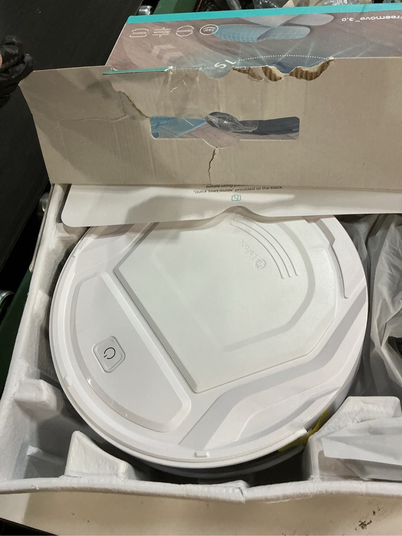 Condition photo showing Good Condition for lefant robot vacuum cleaner, strong suction, 120 mins runtime, slim, low noise, automatic self-charging, wi-fi/app/alexa control, ideal for pet hair hard floor and daily cleaning, m210