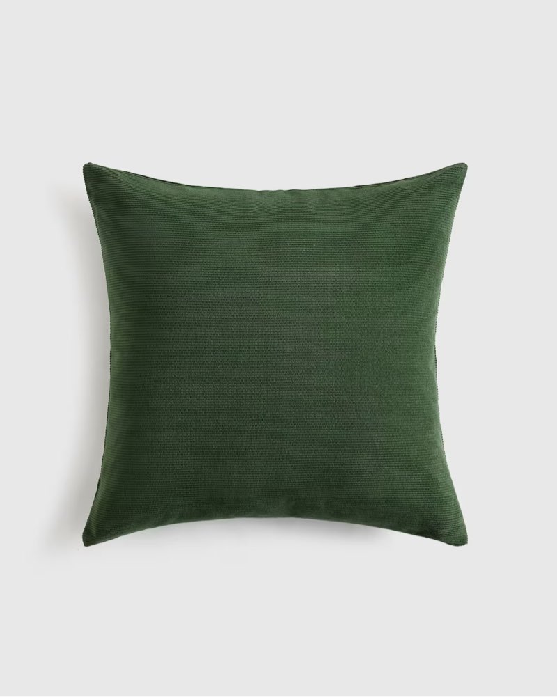 quince corduroy cotton velvet pillow cover pine 
